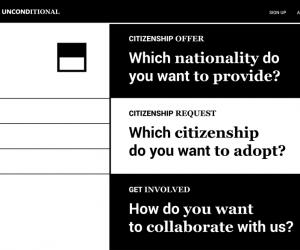 Stefania Vulpi has designed a conceptual online system that allows a network of people to share their nationality and the social benefits that come with it.