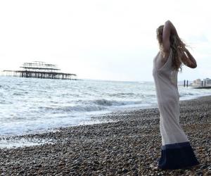 Brighton design brand Milkweed creates biodegradable, sustainable, unisex knitwear from local, organic yarn. Image: Milkweed