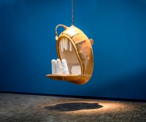 Cape Town-based designer Porky Hefer has created bizarre human-scale nests, inspired by fantastical underwater creatures. Image: Adriaan Louw