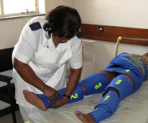 Originally designed for astronauts, the Lifewrap is a first-aid garment used to stabilise women who are suffering from obstetric haemorrhage and shock.