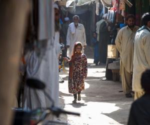 The bustling market place is the centre of the community in the Kot Chandana refugee village. Image: UNHCR Photo galleries