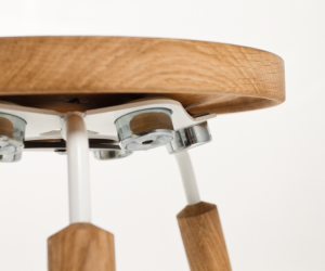 Float is a sustainable stool that is designed to promote healthy sitting, designed by students in Dresden