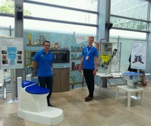 The nano membrane toilet, a new waterless toilet design, runs for less than five cents a day and will begin trials in Ghana early next year.