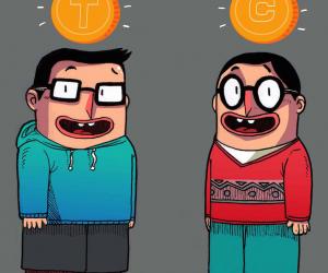Take a look at this gallery of illustrations from identical brothers who work under the name Twins Cartoon