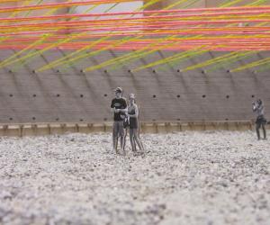 Escobedo Solíz Studio, a Mexico City-based studio has won MoMA’s Young Architecture Program with their bid to knit a neon canopy over the museum’s garden. 