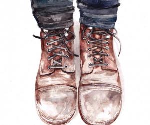 Claudia Liebenberg explores masculine themes through delicate watercolour illustration 