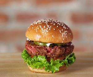 Impossible Foods have developed an entirely vegetarian burger that simulates meat so well that it bleeds