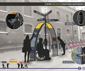 A More Inclusive Pedestrian Wayfinding System by Deborah Abidakun builds on the existing "Legible London" system to create an enhanced and more user-friendly navigation system