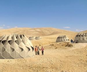 A modern emergency shelter inspired by a timeless art 