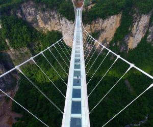 Glass bridge in China