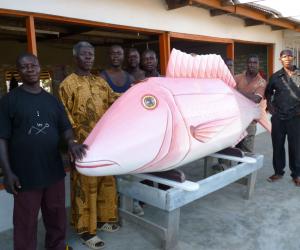 Coffin workshop in Ghana