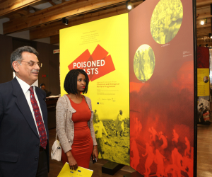 Poisoned Pasts exhibition-goers