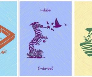 South African graphic designer Siya Masuku designed a beautiful printed Zulu alphabet, featuring 25 lively animals, to help teach children isiZulu.