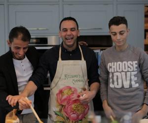 Meet the chefs – Fadil, Ali and Yusef – who are using the new mobile app TimePeace to share their skills and friendship