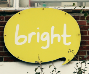 Bright outdoor sign