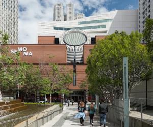 The new SFMOMA, view from Yerba Buena Gardens; photo: Jon McNeal, © Snøhetta