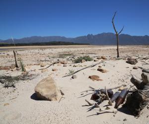 Cape Town's Theewaterskloof Dam is drying up fast. Picture by Ezra Nathan