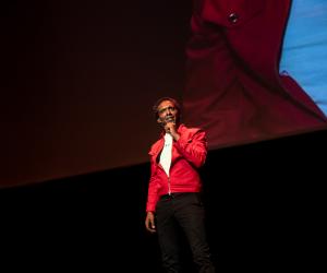 Lemn Sissay speaking at Design Indaba 2019