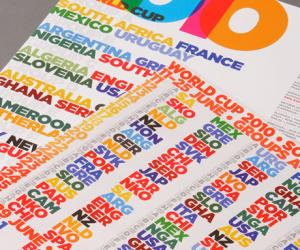 World Cup calendar poster by David Watson.