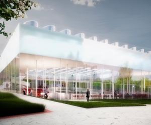 Student Pavilion at Erasmus University by Paul de Ruiter Architects. 
