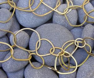 Gold chain square. Gold chain square.
