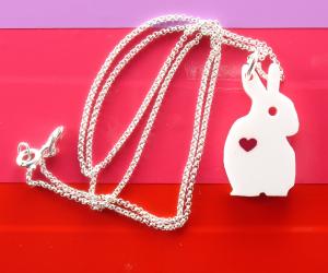 Bunny necklace.