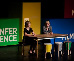 Marian Bantjes & Jessica Hische at Design Indaba Conference 2013.