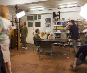 Experimental Jetset in their studio. 