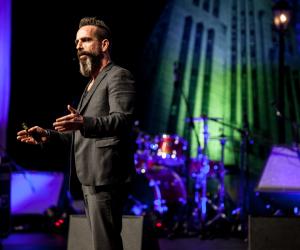 Michel Rojkind on stage at Design Indaba Conference 2014. 