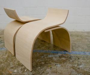 Designer Teshia Treuhaft's Curve Chair. 