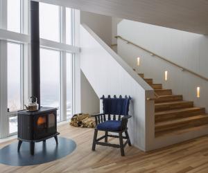Lobby of the Fogo Island inn. Image: Alex Fradkin 