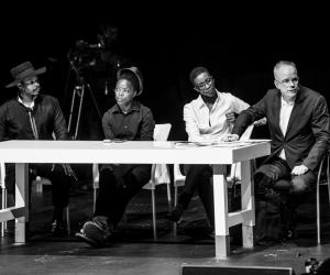 State of the Art at Design Indaba Conference 2014 featuring Hans Ulrich Obrist, Athi-Patra Ruga, Nandipha Mntambo & Zanele Muholi. 
