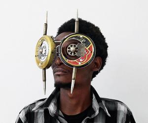 Cyrus Kabiru creates eccentric eyeglasses from electrical waste 
