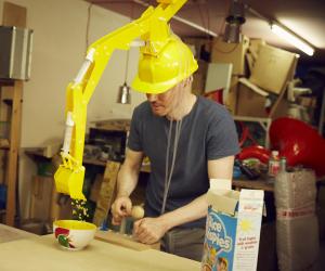 Wilcox's Crane Head Cereal-Serving Device makes pouring cereal more fun.