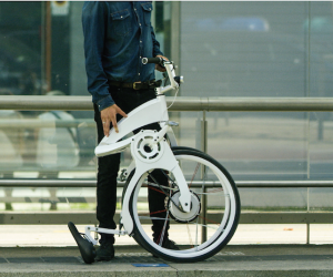 The Gi FlyBike folds in one second with one motion. 