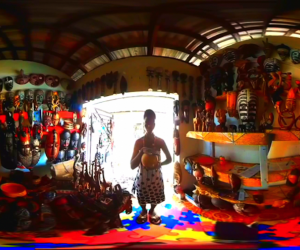 Techno-progressive virtual reality studio NubianVR has created a 360-degree film set in a dreamlike virtual version of Accra. Image: afrocyberpunk