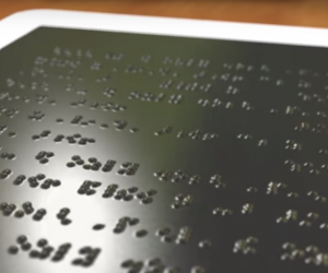 Researchers are trying to make braille more accessible by using a pneumatic display.