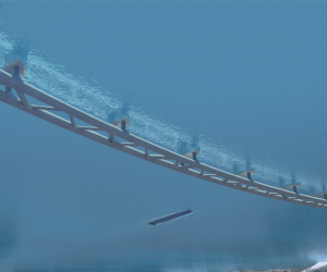 Submerged ocean tunnels rendering