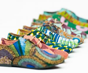 Beyla print shoes by Aissatou Sene