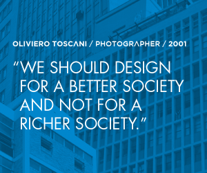 Oliviero Toscani 2001 quote