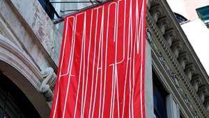 Pentagram banner by Michael Bierut. 