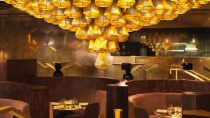 Eclectic Restaurant interior by Tom Dixon. 