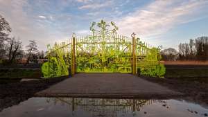 Entrance gates for New Aemstel Schooltuin by Studio Tjep. 