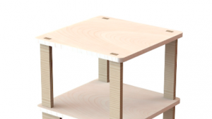 Side table by Unfayzd Design. 