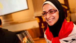 Teenager Azza Faiad is pioneering an inexpensive way to turn plastic waste into biofuel. Image: europa.eu