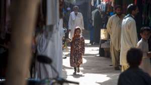 The bustling market place is the centre of the community in the Kot Chandana refugee village. Image: UNHCR Photo galleries