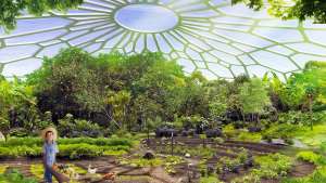 A massive eco-village with a utopian take on sustainable living