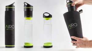 Fontus self-filling water bottle