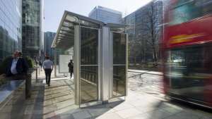 Polysolar bus shelter