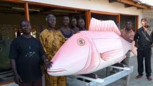 Coffin workshop in Ghana